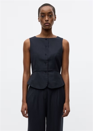 Enfresno vest 7269 Dark Navy Pinstripe Envii